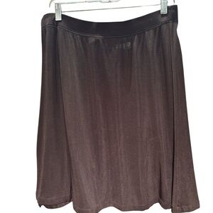 Chico's Chocolate A-Line Skirt